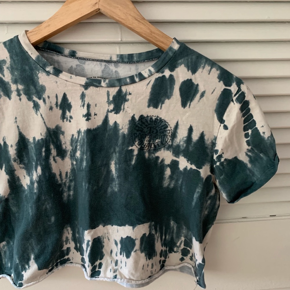 Billabong Tie Dye Cropped Tee Sz Small